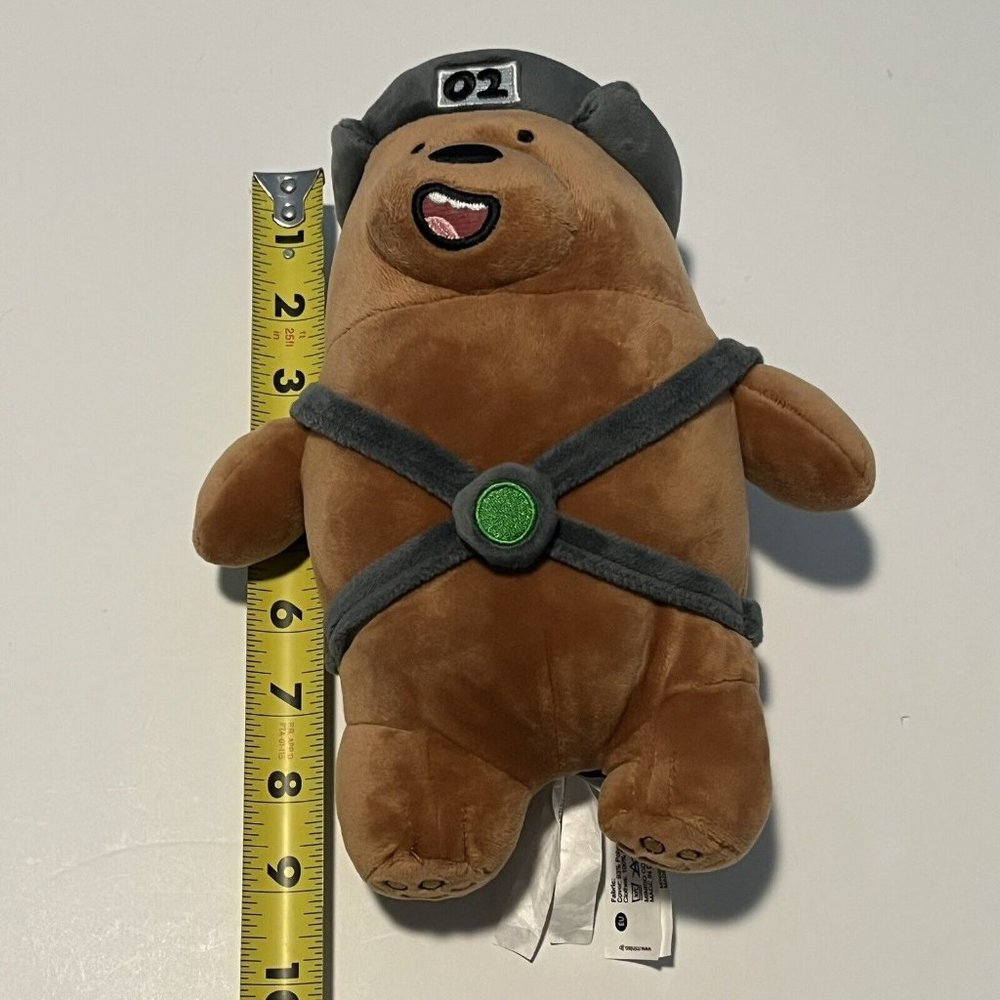 We Bare Bears Cartoon Network Grizz Grizzly Bear Plush Stuffed Animal Miniso - Picture 14 of 15